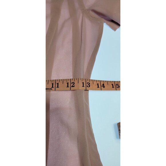 Anthropologie Chic Pink Knee Lenght Puff Sleeve Dress Size 00 NWT - Picture 14 of 16